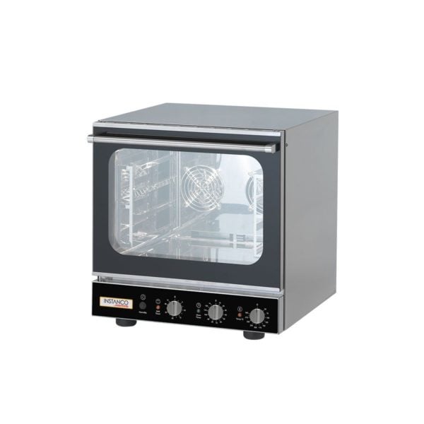 Convection oven with steam function and manual control panel