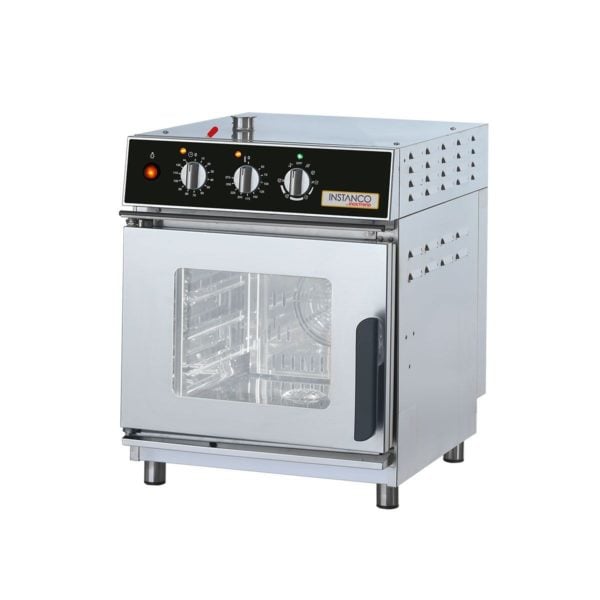 Automatic convection-steam oven with manual panel