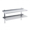 Półka wisząca ze stali nierdzewnej podwójna 1200x400x700